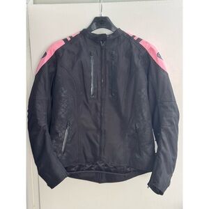 Black and Pink Motorcycle Joe Rocket Jacket Plus 1Diva Padding